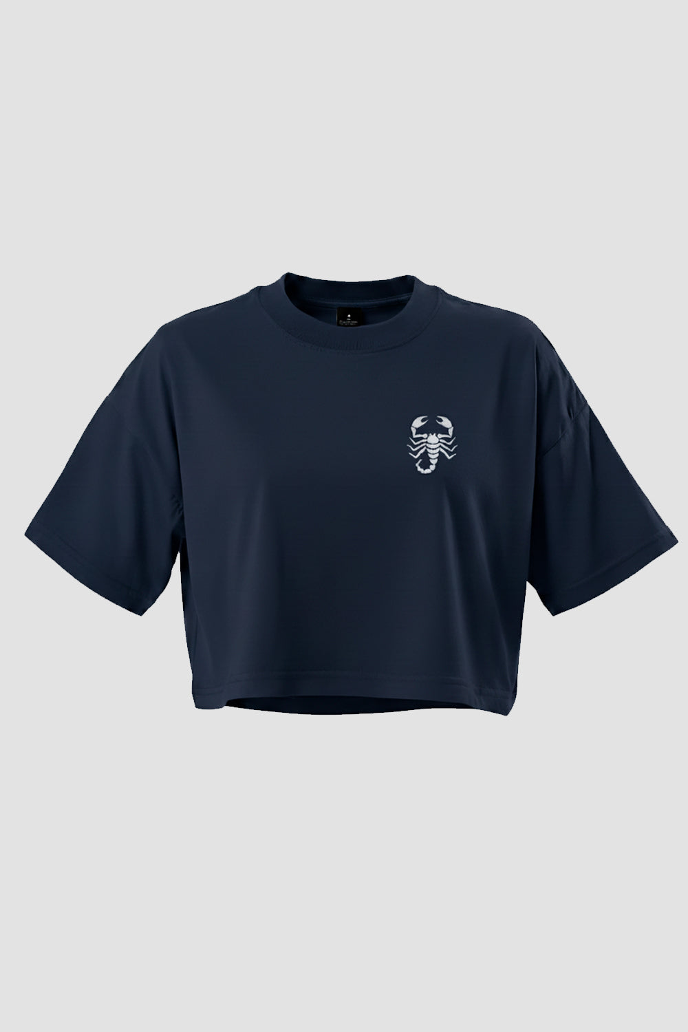 CAMISETA CROPPED AZUL