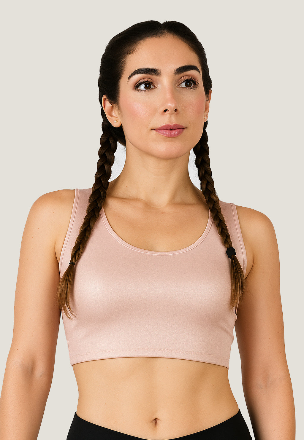 Top Cropped Fitness Regata Rose