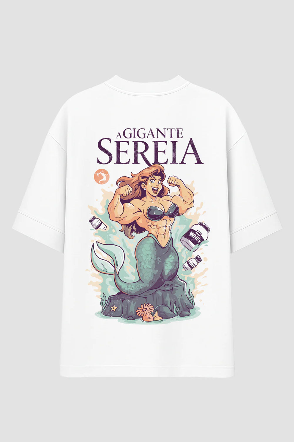 CAMISETA OVERSIZED ARIEL BRANCA